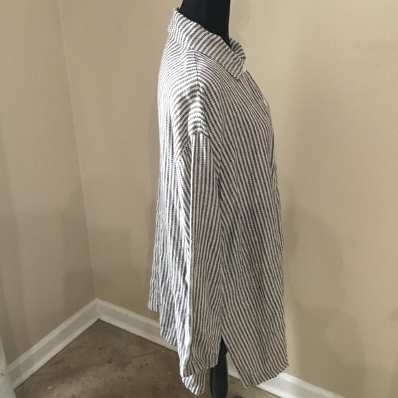 CTC Linens Women’s 100% Linen Oversized Shirt Jacket Shacket Size M/L - Picture 2 of 7